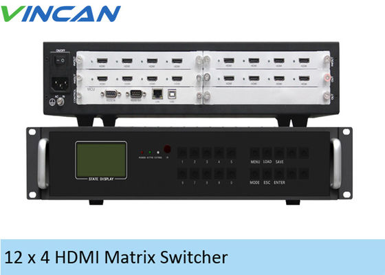 Çoklu Format 2x2 HDMI Video Duvar Denetleyicisi LCD 12 In 4 Out RJ45
