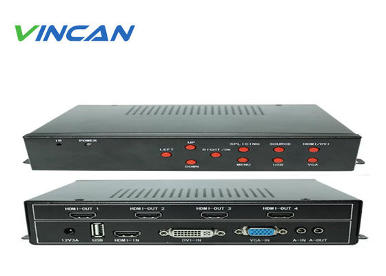 RS232 LAN IR Uzaktan Kontrol LCD Video Duvar Denetleyicisi HDMI DVI Çıktısı ve 2x2 2x3 3x2 4x1 4x2 3x3 Duvar Modları ile