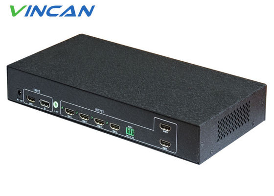 6 Kanal Video Duvar Denetleyicisi 2x3 3x2 6 TV Splicing için RS232 Kontrolü ile