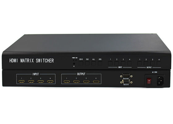Metal Konutlu 4x4 Kesintisiz HDMI Matrix Değiştiricisi, Güvenli AV Dağıtımı için 4K HDMI Matrix Değiştiricisi