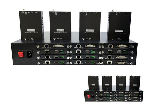 12 Bağlantı Noktalı HDMI 4K HDBaseT Video Genişletici Verici dişi Konnektör