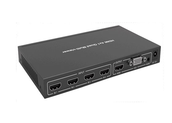 1XHDMI Çıkışlı ve 1XVGA Çıkışlı 4 Girişli Hdmi 4K Dörtlü Çoklu Görüntüleyici