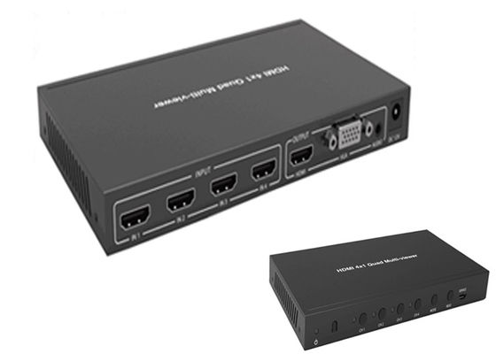 Sorunsuz Anahtarlama İşlevli Tam 1080P 3D 4k 60hz 4x1 Dörtlü Hdmi Çoklu Görüntüleyici