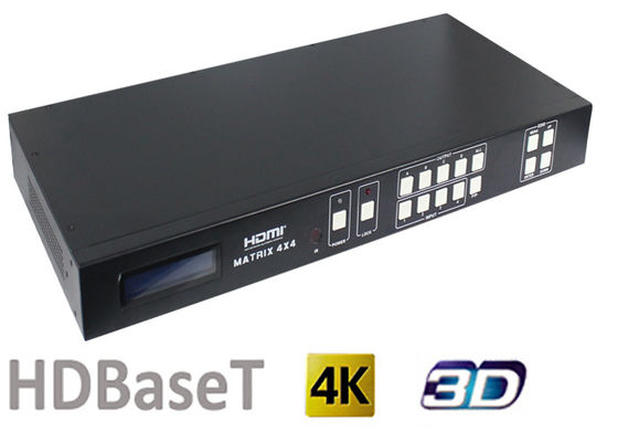 HDBaseT Çıkış portlu 70 Metre ve 100 Metre 4x4 HDMI Matrix Switcher