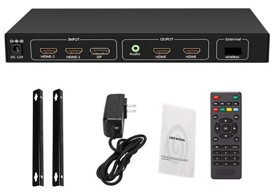 4K 60Hz HDMI 2.0 Girişi - 4x1080p Çıkış Video Duvar Ayırıcı RS232