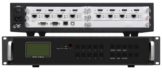 Ac100-240v Güç kaynağı Çoklu Tv Ekran Kontrolörü HDMI / VGA / Av / Ypbpr / USB Giriş