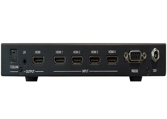 4x Giriş ve 1x Çıkış Multiview Kontrolüyle Sızdırmaz UHD Video Değiştiricisi