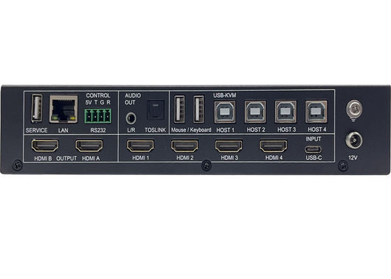 5x Girişler ve 2x Çıkışlar Multiview ve KVM Kontrolü ile Kesintisiz UHD Video Değiştiricisi