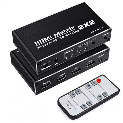 Ses çıkarma ile HDMI 4x2 matris anahtarı