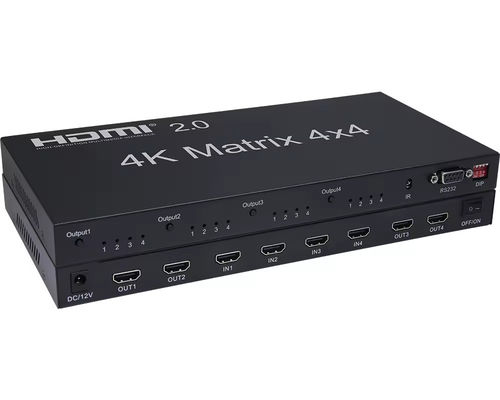 Ses çıkarma ile HDMI 4x2 matris anahtarı