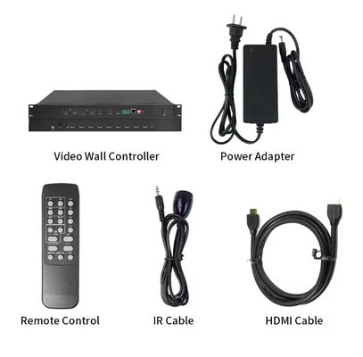 4K Video İşlemcisi Destek 1X4 4X1 Splicing ve Splitting fonksiyonu ile LED Ekran Video Duvar İşlemcisi