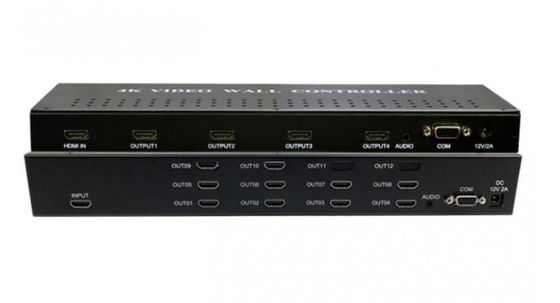 4k*2k 60Hz 3x3 HDMI Video Duvar İşlemcisi VGA HDMI Sinyal Kaynakları ile
