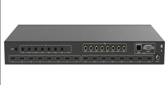 OEM ODM 4Kx2k 60Hz çıkış çözünürlüğüne kadar Video Matrix Switcher