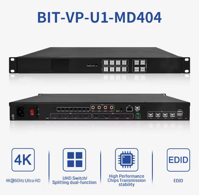 4/4 Giriş ve Çıkışlar için 4Kx2k 60Hz'ye kadar Video Matrix Değiştirici