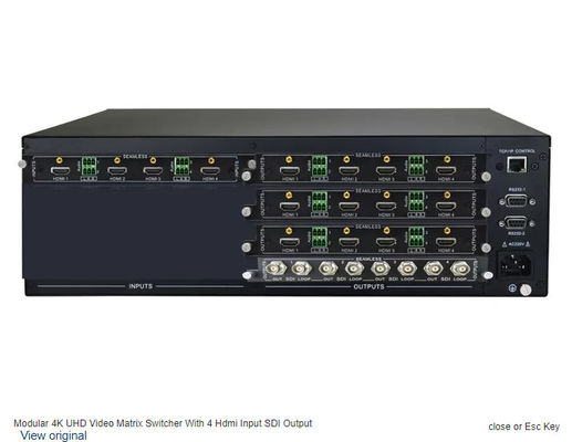 Yüksek Performanslı HDMI Matrix Switcher - Pürüzsüz ve sorunsuz çalışma için birden fazla giriş / çıkış