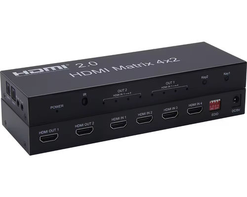 6x4 4k hdmi matris anahtarı uzatıcı 4x2 hdmi matris anahtar kutusu