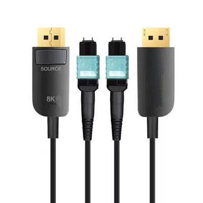 Standart MPO Fiber Bağlantısı ile Uzun Mesafe İletişim HDMI Fiber Optic Kablo