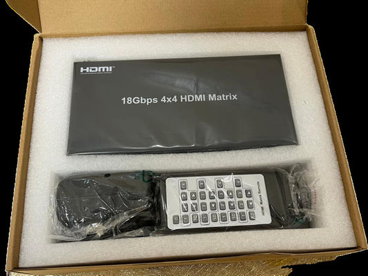 EDID Desteklenen 4x4 HDMI Matris 225MHz Video Bant Genişliği ve RS-232 Kontrolü ile
