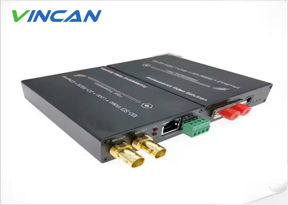 12G SDI Sıkıştırılmamış 4K Video Fiber Genişletici Gerçek Zamanlı UHD Optik İletişim
