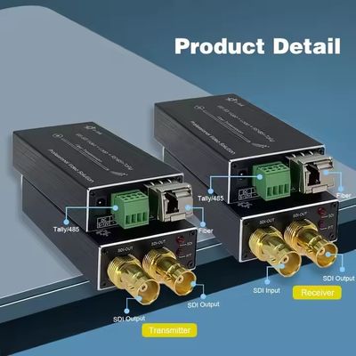 Kayıpsız 4K uzun mesafe sinyalleri için 12G SDI Optical Extender