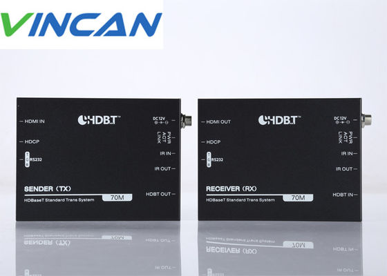 HDbaset HDMI Genişletici Tek 70m CAT6 ile IR Destek POC, RS232 4k 60hz