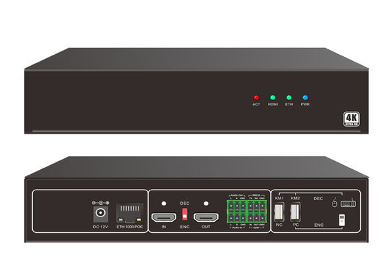 KVM-IP-1200 Finansal İşlemler ve Tıbbi Cihaz Kontrolü için uygun KVM-IP-1200 Çift Ekran Uzatma Desteği