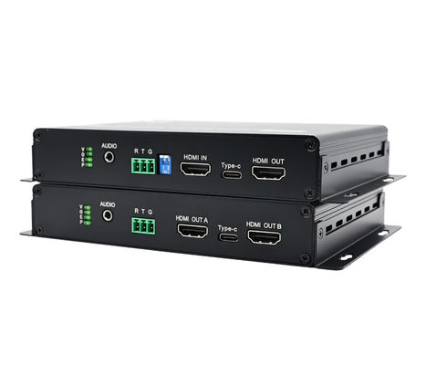 4K 60Hz HDMI Fiber Optic Extender 20KM'ye kadar kayıpsız iletim Uzun mesafe sinyal iletimi