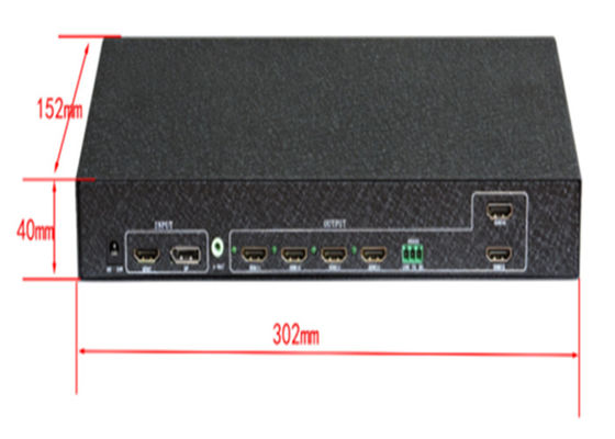 6 Kanal Video Duvar Denetleyicisi 2x3 3x2 6 TV Splicing için RS232 Kontrolü ile