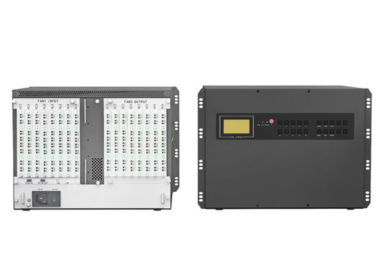 17 Yuvalı Fiber KVM Verici ve Alıcı Düğüm Fiber Optik Üzerinden KVM