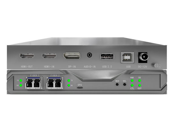 Entegre SFP I/O kartları ve 4K 4 ile Fiber KVM Matrix Node:44 Video Duvar Kontrolü Desteği