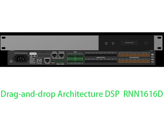 Dante DSP Matris İşlemci Ses DSP İşlemci 16x16 DSP Mikser | Sürükle ve Bırak Mimarisi