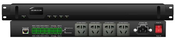 Web tabanlı uzaktan yönetim ve dokunmatik panel kontrolü ile programlanabilir AV Otomasyon Kontrolörü
