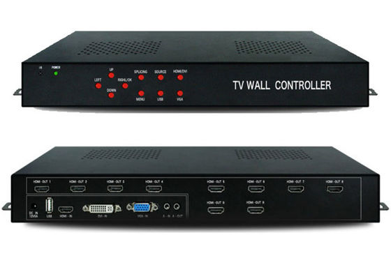 HDMI 1 In 9 Out 1080P VGA Video Duvar İşlemcisi 2x2 3X3 3x2 4x2