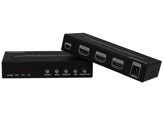 DC 5V 1A PIP HDMI 2x1 MultiViewer Dişi Tip Giriş Çıkış Portları