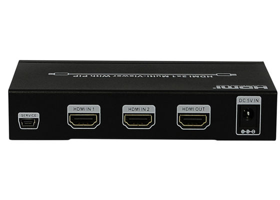 DC 5V 1A PIP HDMI 2x1 MultiViewer Dişi Tip Giriş Çıkış Portları