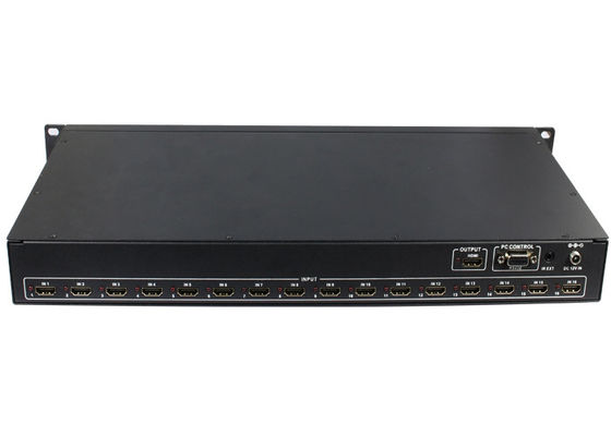 Dörtlü RS232 16x1 HDMI MultiViewer Sorunsuz Anahtarlayıcı ESD Koruması