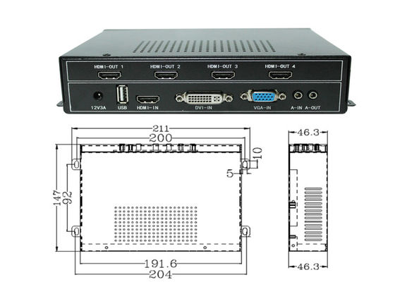 HDMI Video Duvar Kontrolörü - 4K Ultra HD desteği ile çoklu ekran ekran işlemcisi