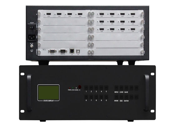 HDMI 1080P 3.5U Kasa Video Duvar Denetleyicisi 2x2 4 Giriş 12 Çıkış
