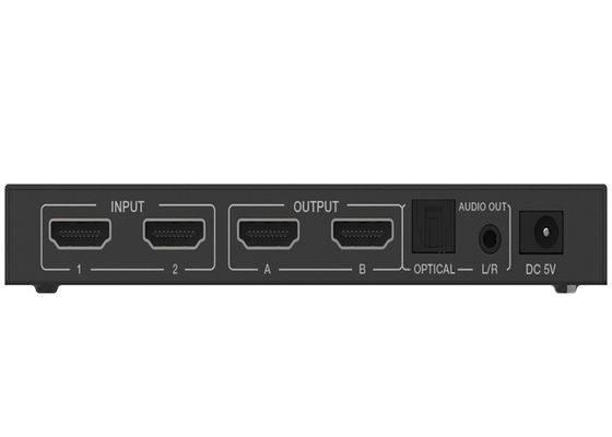 A Tipi 18Gbps 2x2 HDMI Matrix Switcher, Audio Extractor ile