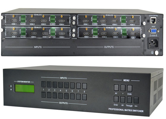 HDMI 4k Hdbaset Video Matrix 8x8 Hdmi Üzeri Cat6 Matrix Ultra Hdmi Matrix Anahtarı 6x2
