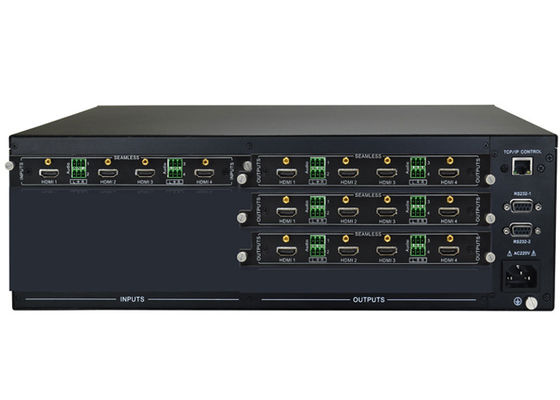 IR Ethernet RS232 Kontrollü Modüler 4x12 Video Matrix Switcher
