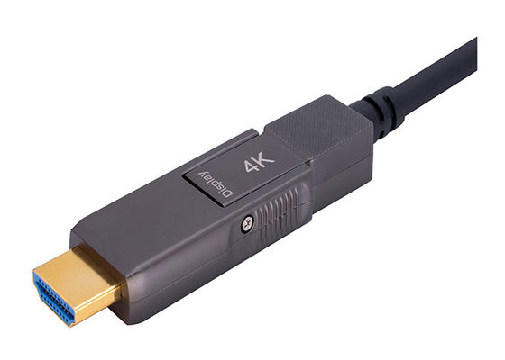 Zırhlı HDMI 2.0 Optik Kablo 200CU Paslanmaz Çelik Konstrüksiyon