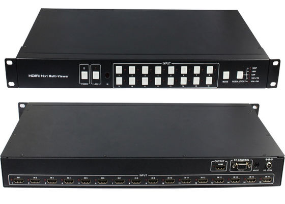 16 Giriş 1 Çıkış 16 bağlantı noktası Sorunsuz Anahtarlayıcılı HDMI Çoklu Görüntüleyici