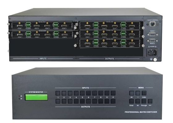 8-Ch 4k HDMI Girişi 16-Ch 4k Hdmi Çıkışı Duvara Monte Video Matrix Switcher