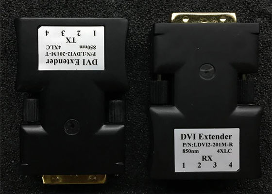 MINI 1920*1200 4 Çekirdek DVI Fiber Optik Çok Modlu Genişletici