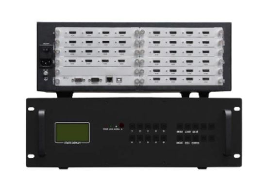 16 In 24 Out HDMI Modüler Video Duvar Denetleyicisi, 3.5U Muhafazalı