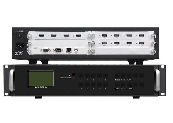4 In 8 Out HDMI 4x2 2x4 Merkezi Kontrollü Video Duvar Denetleyicisi