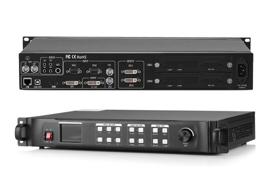 1HDMI 1 VGA 2 BNC Girişi 2 DVI Çıkışı 1U Muhafazalı LED Duvar İşlemcisi
