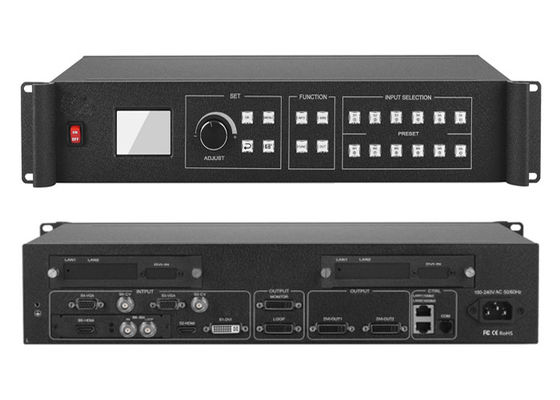 RS232 RJ45 Yüksek Çözünürlüklü Video İşlemci Üç Görüntü Birleştirme