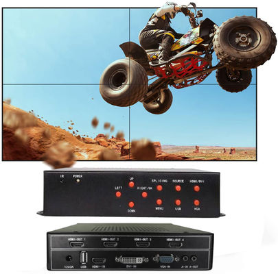 1 In 4 Out LCD TV çoklu ekran Video Duvar Denetleyicisi 2x2 8 duvar modu ile